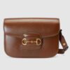 Gucci 1955 Horsebit Shoulder Bag In Brown Leather