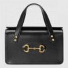 Gucci 1955 Horsebit Small Top Handle Bag In Black Leather