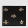 Gucci Bee Star Leather Bi-fold Wallet 495055