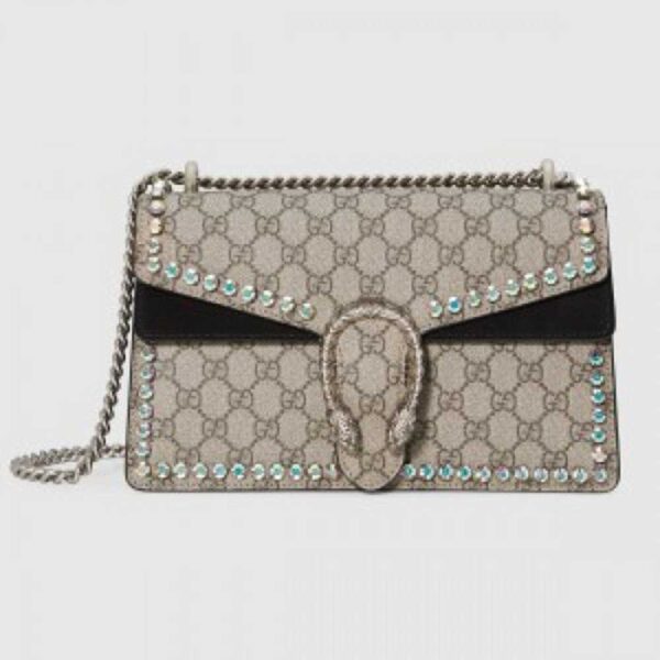 Gucci Black Dionysus Small GG Supreme Shoulder Bag