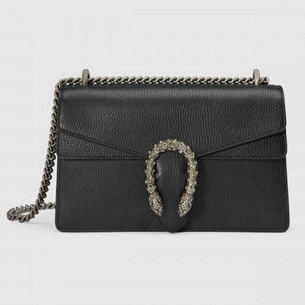 Gucci Black Dionysus Small Leather Shoulder Bag