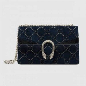 Gucci Black Dionysus Super Mini Velvet Bag