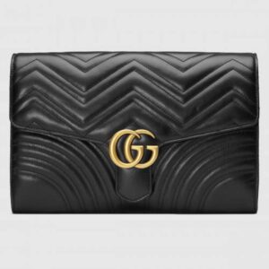 Gucci Black GG Marmont Clutch Bag