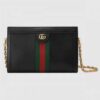 Gucci Black Ophidia Calfskin Small Shoulder Bag