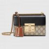 Gucci Black Padlock Small GG Supreme Shoulder Bag