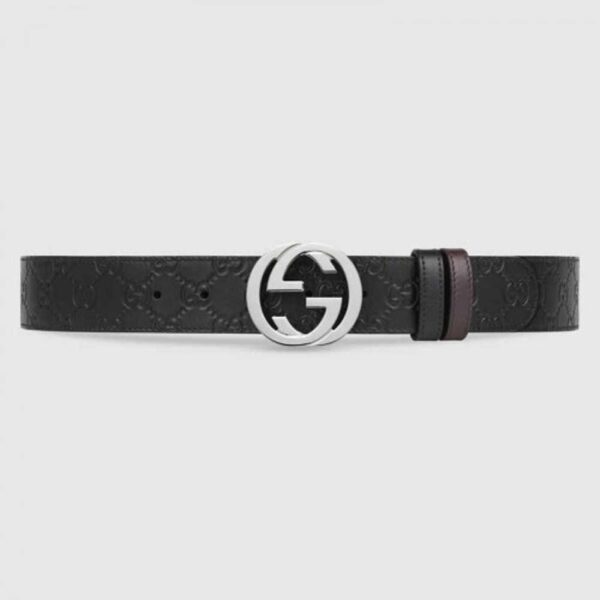 Gucci Black Reversible Gucci Signature Belt