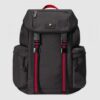 Gucci Black Techno Canvas Large Backpack