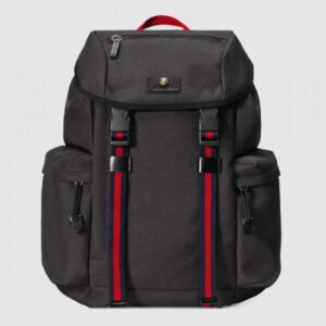 Gucci Black Techno Canvas Large Backpack