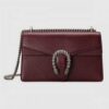 Gucci Bordeaux Dionysus Small Leather Shoulder Bag