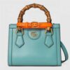 Gucci Diana Mini Tote Bag In Blue Leather