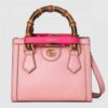 Gucci Diana Mini Tote Bag In Pink Leather