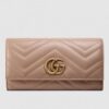 Gucci Dusty Pink GG Marmont Continental Wallet