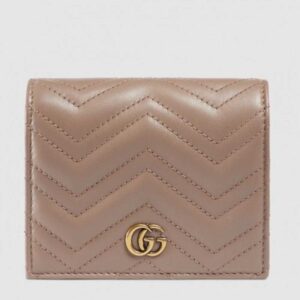 Gucci Dusty Pink GG Marmont Small Wallet