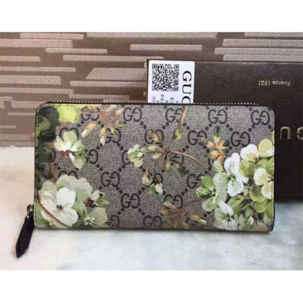 Gucci GG Blooms Zip Around Wallet 408665