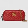 Gucci GG Marmont Mini Chain Bag 546581 Red