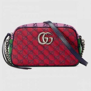 Gucci GG Marmont Multicolor Small Shoulder Red Bag