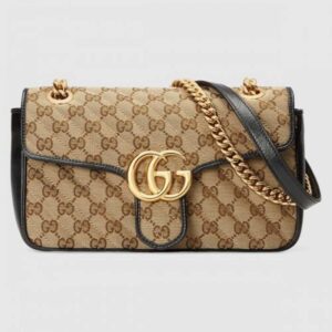 Gucci GG Marmont Small Bag In Beige GG Canvas