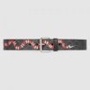 Gucci GG belt with Kingsnake print 434520