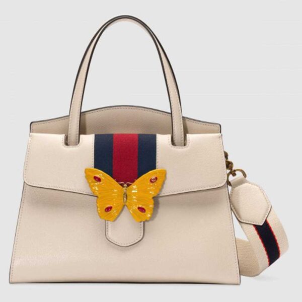 Gucci Ivory GucciTotem Medium Top Handle Bag