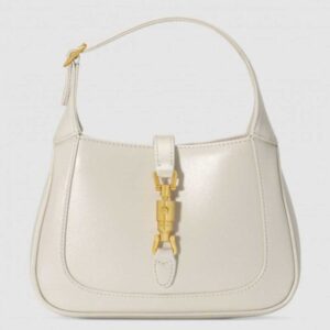 Gucci Jackie 1961 Mini Hobo Bag In White Leather