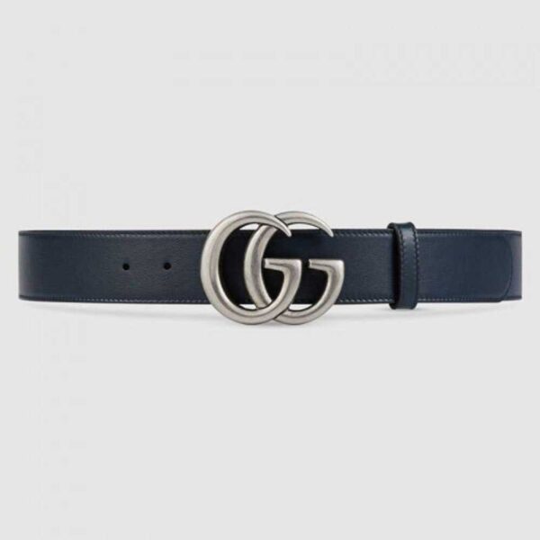 Gucci Leather belt with Double G buckle 397660