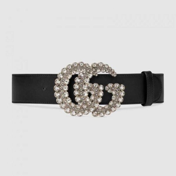 Gucci Leather belt with Double G buckle 582100