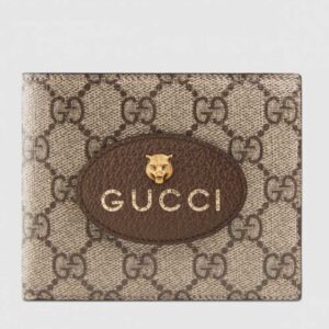 Gucci Neo Vintage GG Supreme Wallet 473954 Brown