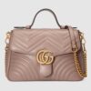 Gucci Nude GG Marmont Small Shoulder Bag With Handle