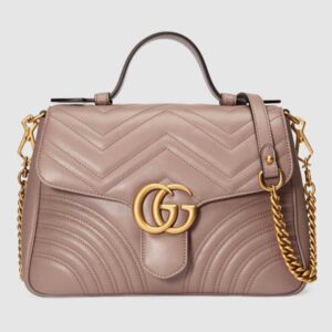 Gucci Nude GG Marmont Small Shoulder Bag With Handle