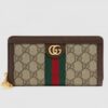 Gucci Ophidia GG Supreme Zip Around Wallet