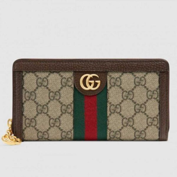 Gucci Ophidia GG Supreme Zip Around Wallet