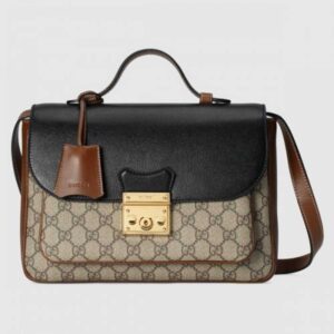 Gucci Padlock Small Shoulder Bag In GG Supreme Canvas