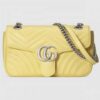 Gucci Pastel Yellow GG Marmont Small Matelasse Shoulder Bag