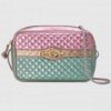 Gucci Pink/Blue Laminated Small Shoulder Bag