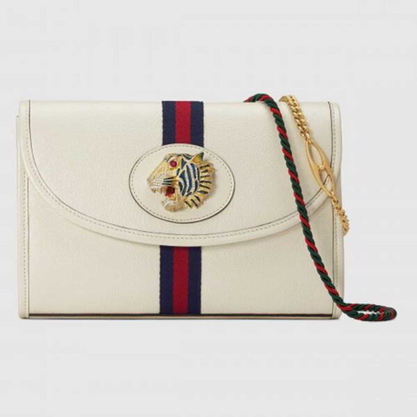 Gucci Rajah Small White Shoulder Bag