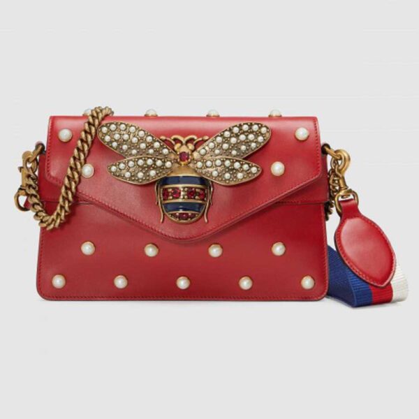 Gucci Red Broadway Mini Leather Bag