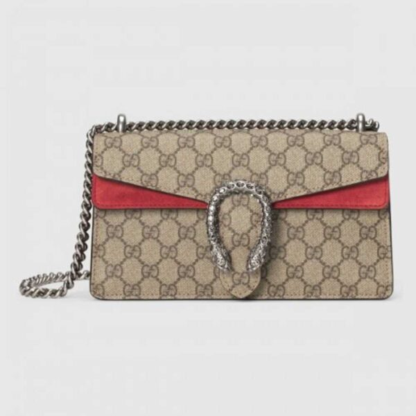 Gucci Red Dionysus GG Supreme Small Bag