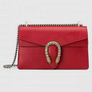 Gucci Red Dionysus Small Leather Shoulder Bag