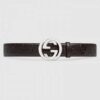 Gucci Signature belt with G buckle Brown 411924