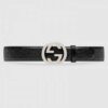 Gucci Signature belt with G buckle Grey 411924