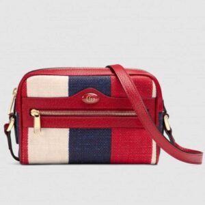 Gucci Sylive Stripe Canva Ophidia Mini Bag