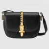 Gucci Sylvie 1969 Mini Shoulder Bag In Black Calfskin