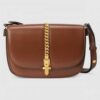 Gucci Sylvie 1969 Small Shoulder Bag In Brown Calfskin