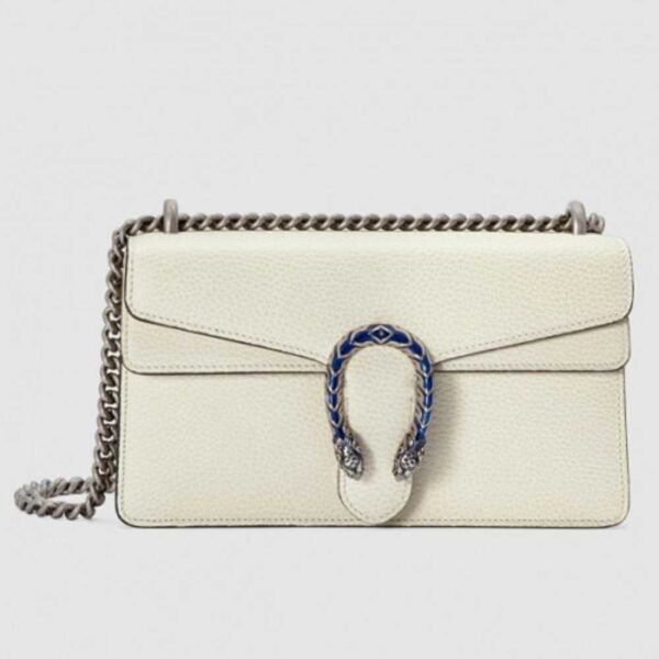 Gucci White Dionysus Super Mini Leather Bag