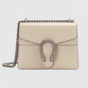 Gucci White Mini Dionysus Leather Bag