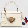 Gucci White Queen Margaret Small Top Handle Bag