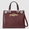 Gucci Zumi Grainy Leather Small Top Handle Bag 569712 Burgundy 2019