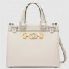 Gucci Zumi Grainy Leather Small Top Handle Bag 569712 White 2019